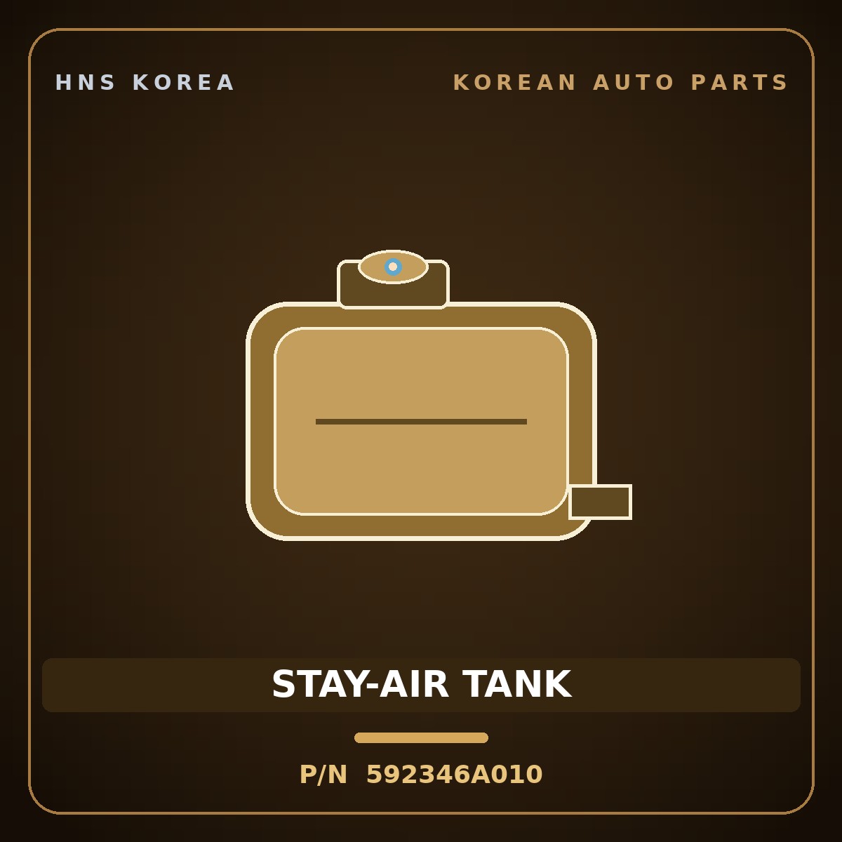 Genuine Mobis STAY-AIR TANK 592346A010 for 5-Ton Truck 1997 HNS Parts Korea