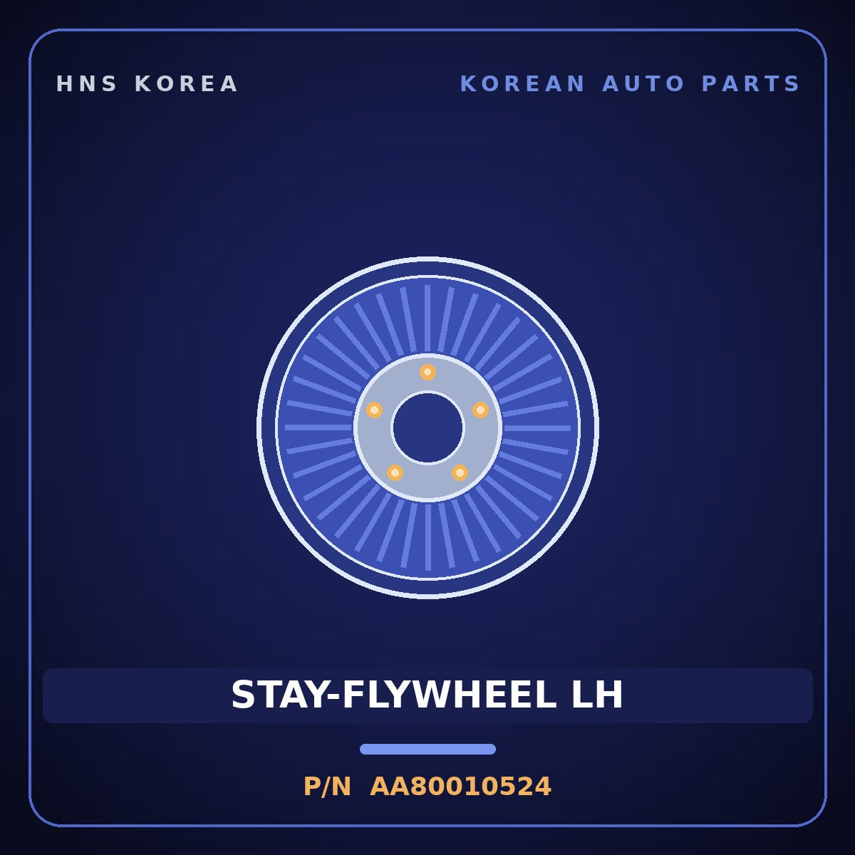 Genuine Mobis STAY-FLYWHEEL LH AA80010524 for 5-Ton Truck 1995 HNS Parts Korea