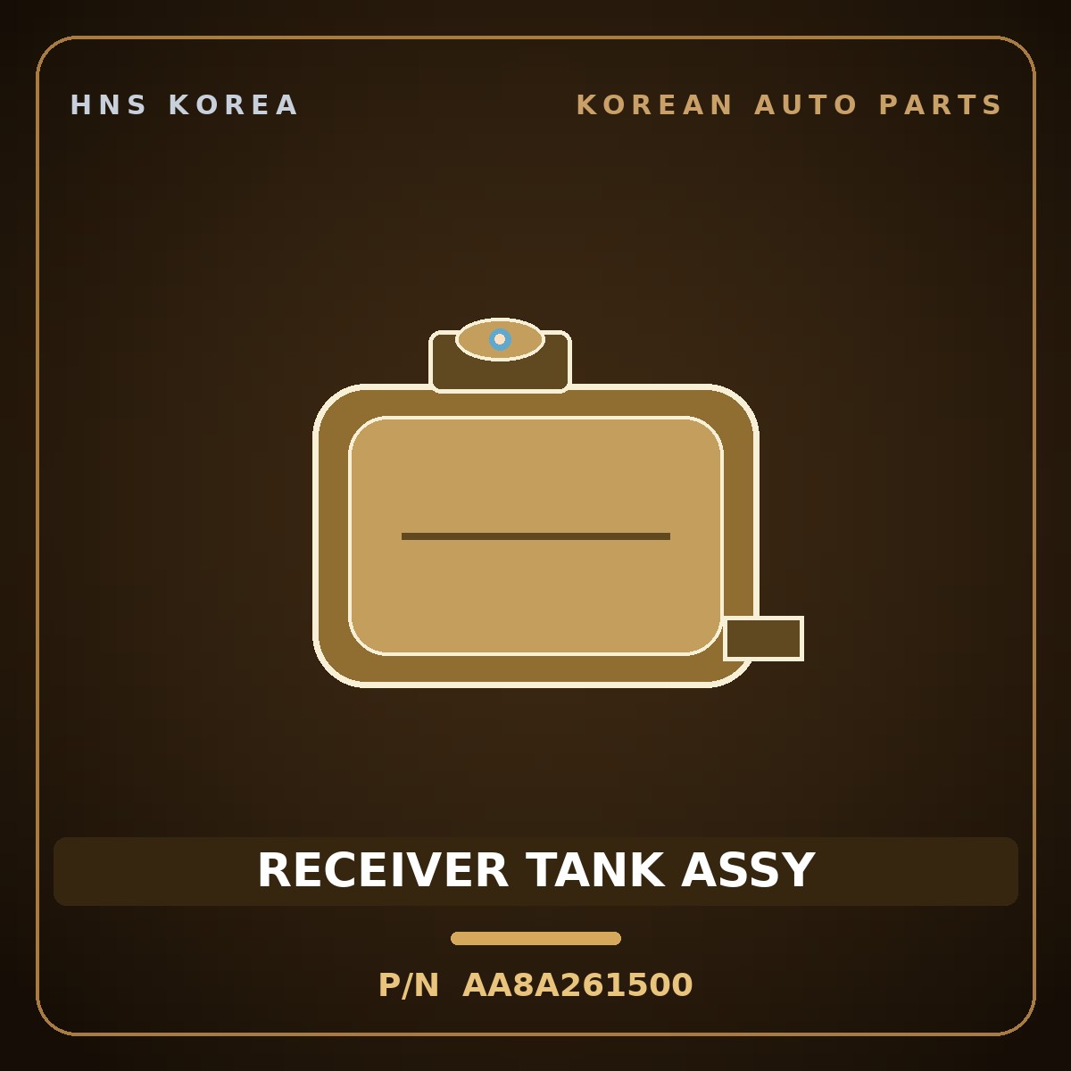 Genuine Mobis RECEIVER TANK ASSY AA8A261500 for Power Combi 1998 HNS Parts Korea