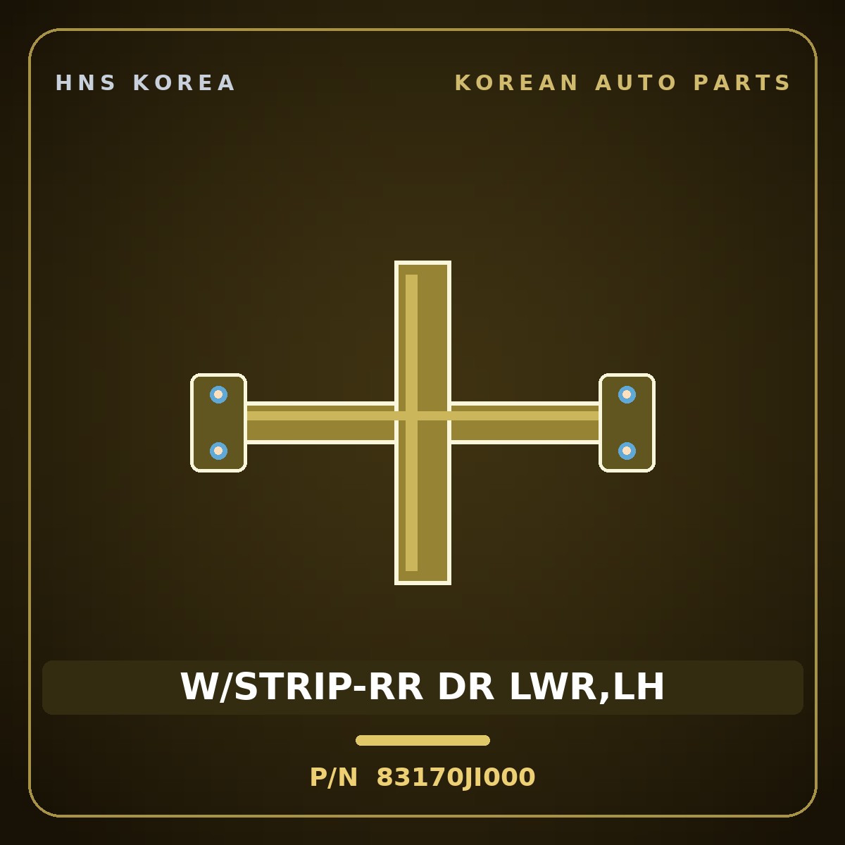 Genuine Mobis W/STRIP-RR DR LWR,LH 83170JI000 for G80 2025 HNS Parts Korea