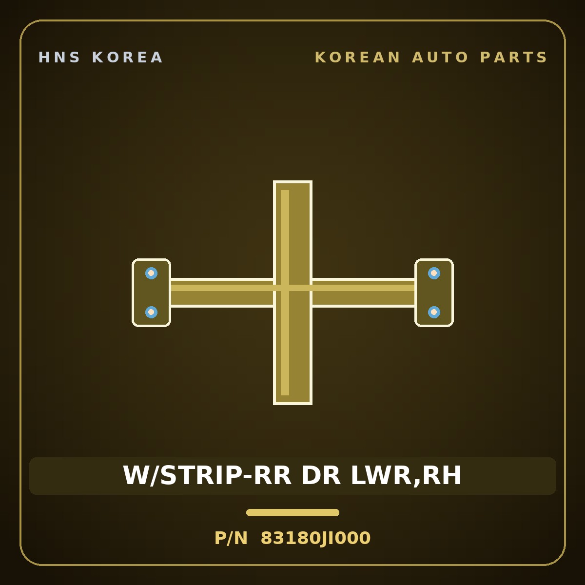 Genuine Mobis W/STRIP-RR DR LWR,RH 83180JI000 for G80 2025 HNS Parts Korea