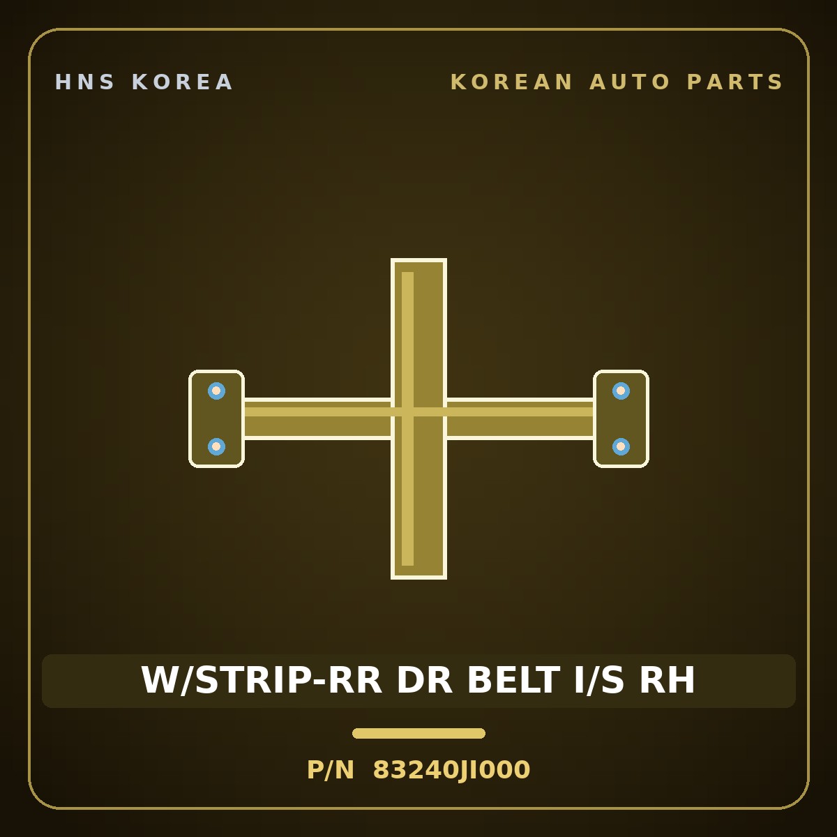 Genuine Mobis W/STRIP-RR DR BELT I/S RH 83240JI000 for G80 2025 HNS Parts Korea