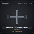 Genuine Mobis MEMBER ASSY-CROSS,NO.1 625117C100 for Power Truck 2010 HNS Parts Korea