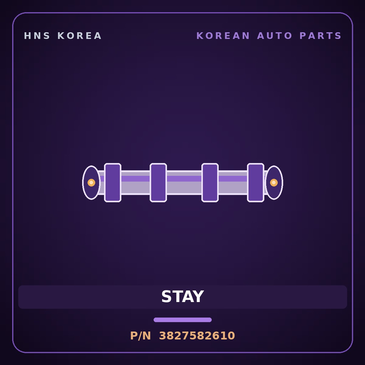 Genuine Mobis STAY 3827582610 for Aero City 2006 HNS Parts Korea