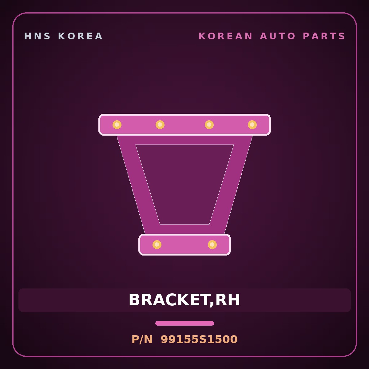 Genuine Mobis BRACKET,RH 99155S1500 for Santa Fe 2020 HNS Parts Korea