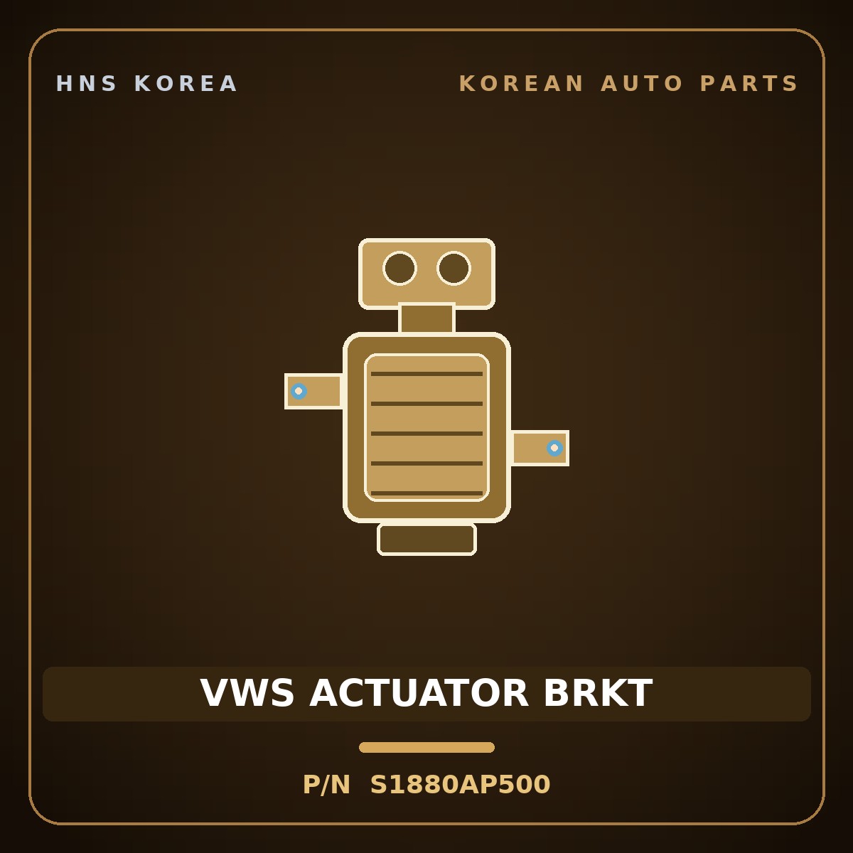 Genuine Mobis VWS ACTUATOR BRKT S1880AP500 for Santa Fe 2020 HNS Parts Korea