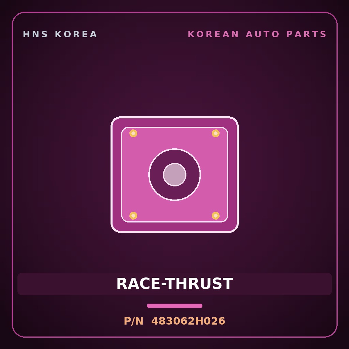 Genuine Mobis RACE-THRUST 483062H026 for Elantra 2019 HNS Parts Korea