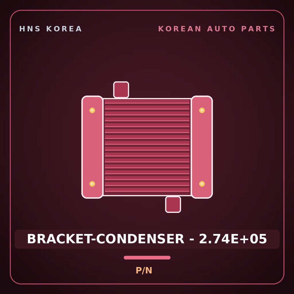 Genuine Mobis BRACKET-CONDENSER - 2.74E+05  for Carens 2010 HNS Parts Korea