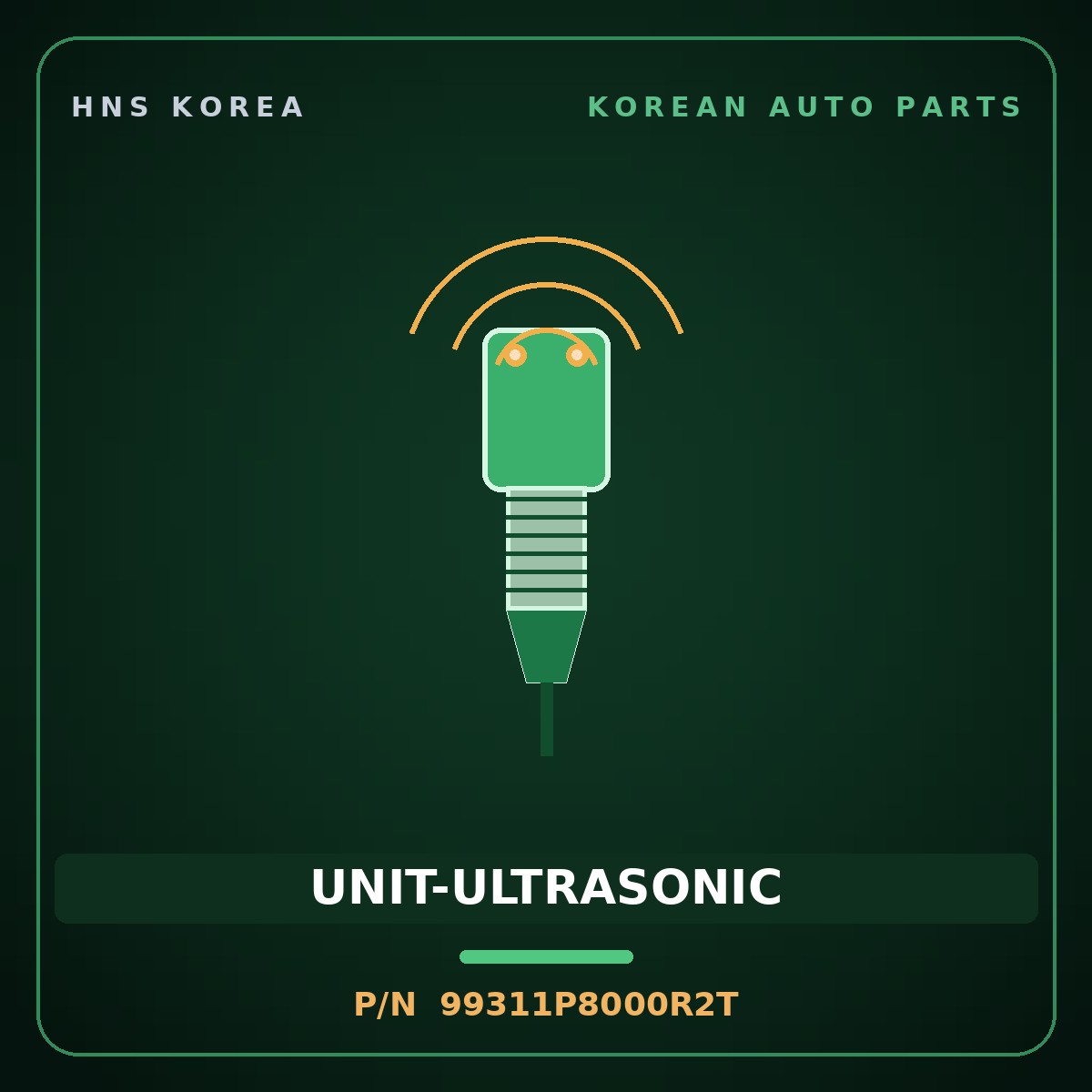Genuine Mobis UNIT-ULTRASONIC 99311P8000R2T for Tucson 2026 HNS Parts Korea