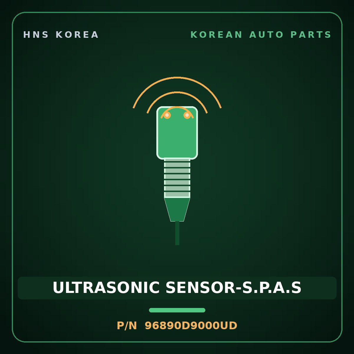 Genuine Mobis ULTRASONIC SENSOR-S.P.A.S 96890D9000UD for Sportage 2016 HNS Parts Korea