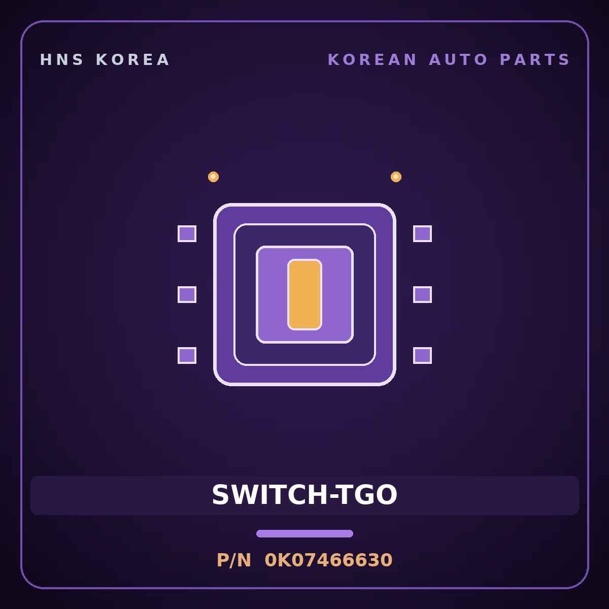 Genuine Mobis SWITCH-TGO 0K07466630 for Sportage 2000 HNS Parts Korea