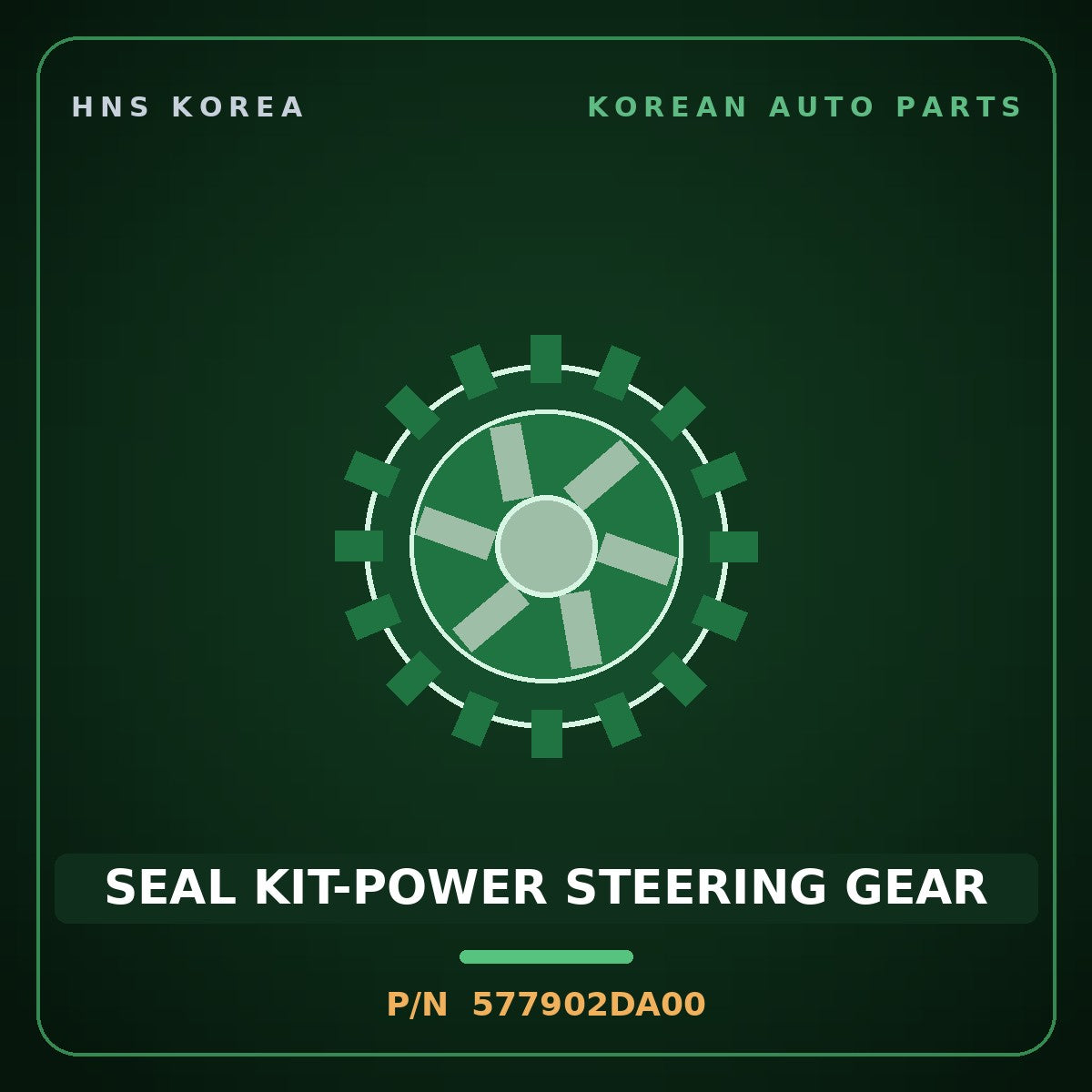 Genuine Mobis SEAL KIT-POWER STEERING GEAR 577902DA00 for Elantra 2000 HNS Parts Korea
