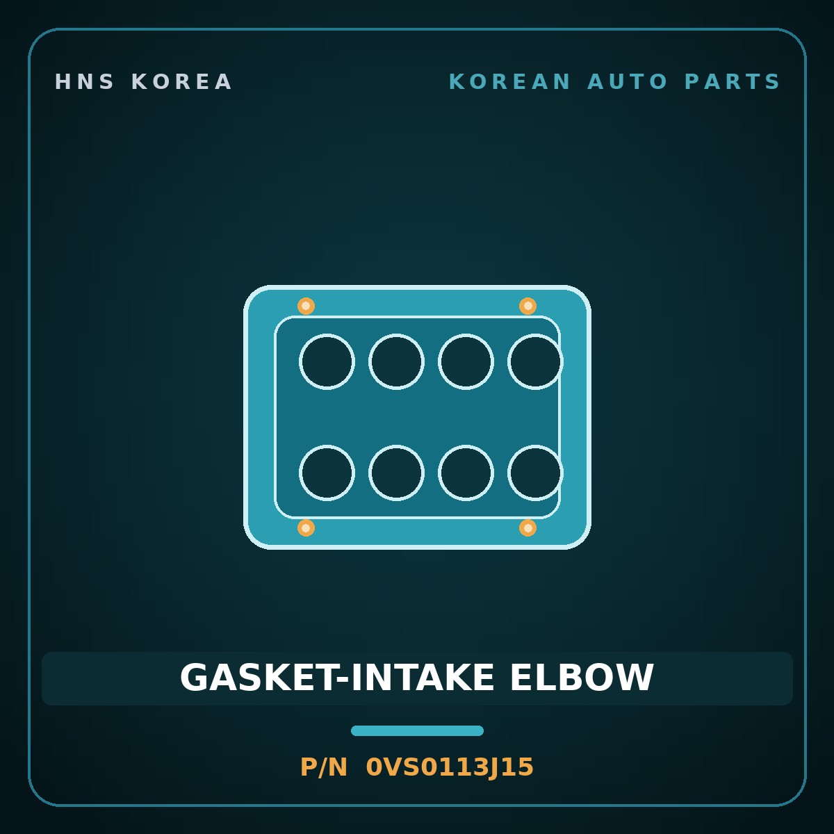 Genuine Mobis GASKET-INTAKE ELBOW 0VS0113J15 for Bongo 1996 HNS Parts Korea
