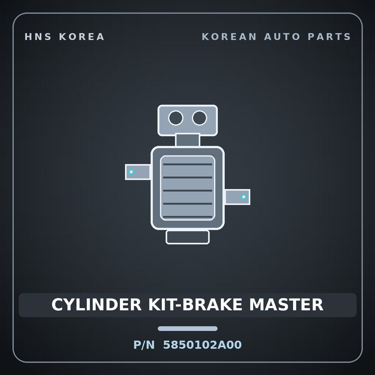 Genuine Mobis CYLINDER KIT-BRAKE MASTER 5850102A00 for Atos 1998 HNS Parts Korea