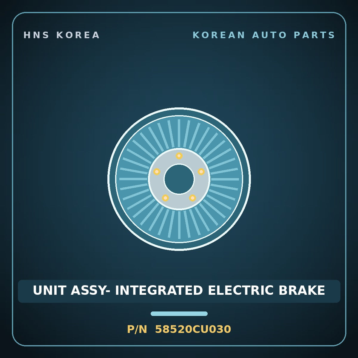 Genuine Mobis UNIT ASSY- INTEGRATED ELECTRIC BRAKE 58520CU030 for Genesis GV60 2021 HNS Parts Korea
