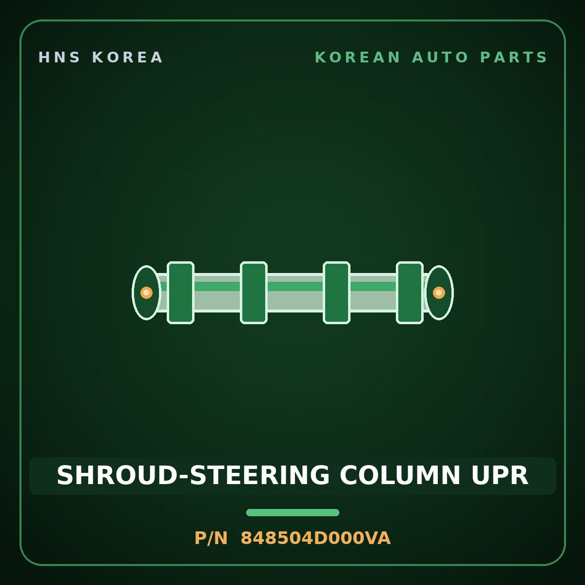 Genuine Mobis SHROUD-STEERING COLUMN UPR 848504D000VA for Carnival 2006 HNS Parts Korea