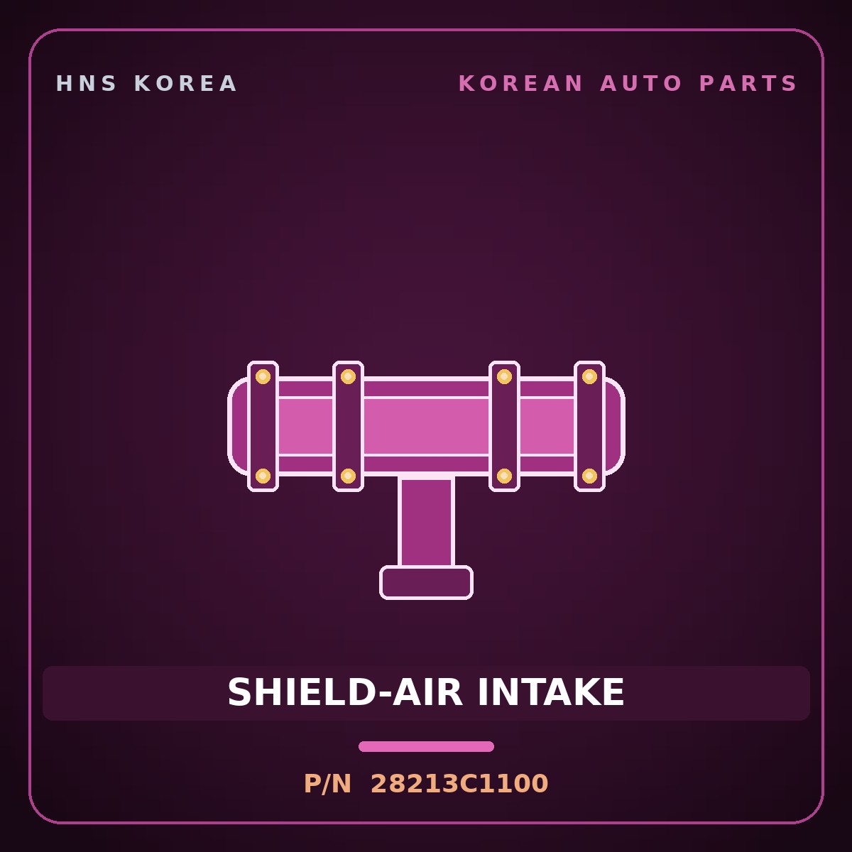 Genuine Mobis SHIELD-AIR INTAKE 28213C1100 for Sonata 2014 HNS Parts Korea