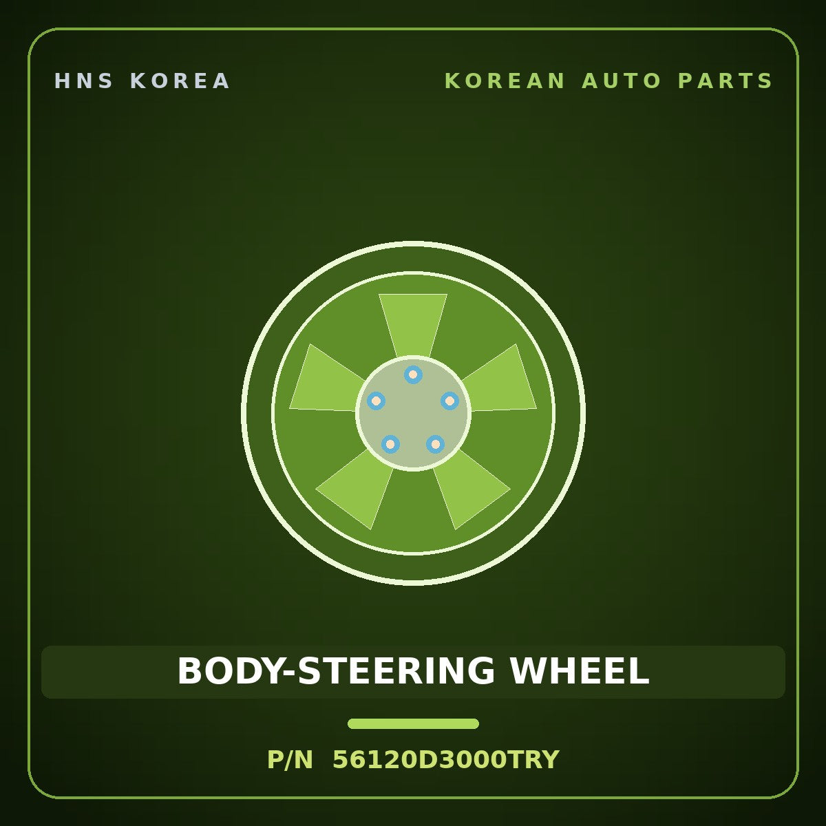 Genuine Mobis BODY-STEERING WHEEL 56120D3000TRY for Tucson 2015 HNS Parts Korea