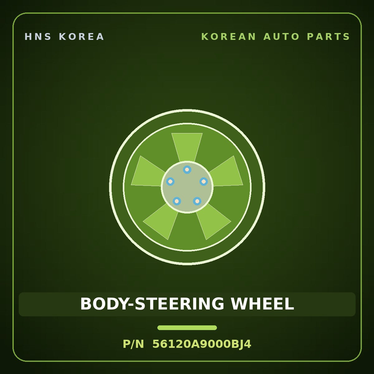 Genuine Mobis BODY-STEERING WHEEL 56120A9000BJ4 for Carnival 2014 HNS Parts Korea