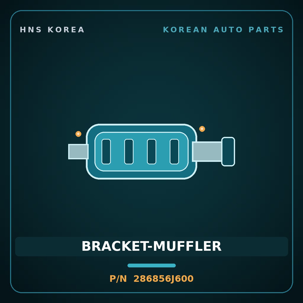 Genuine Mobis BRACKET-MUFFLER 286856J600 for Aero Town 2008 HNS Parts Korea