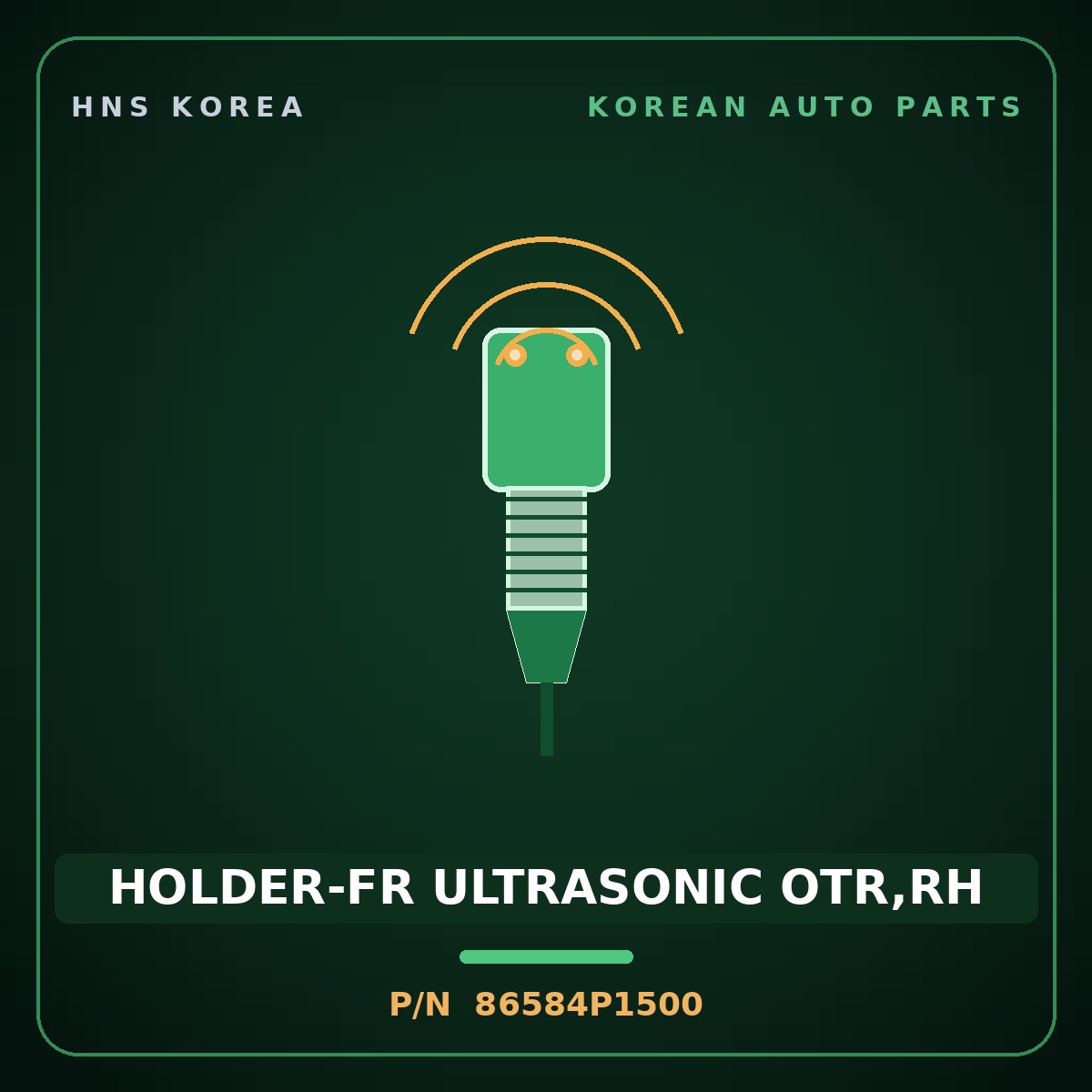 Genuine Mobis HOLDER-FR ULTRASONIC OTR,RH 86584P1500 for Sportage 2025 HNS Parts Korea