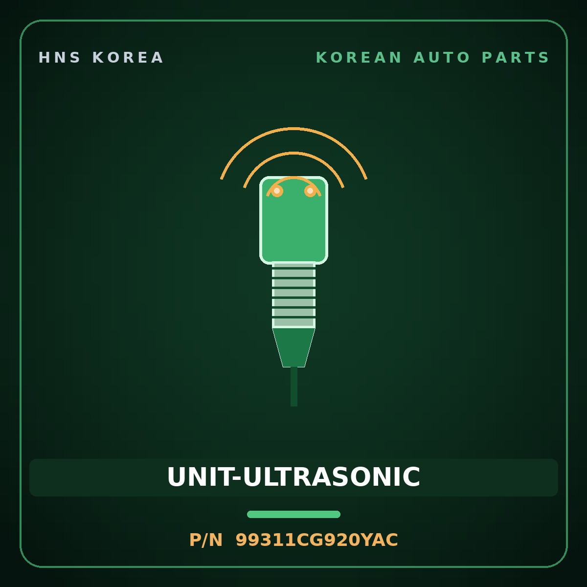 Genuine Mobis UNIT-ULTRASONIC 99311CG920YAC for Staria 2026 HNS Parts Korea