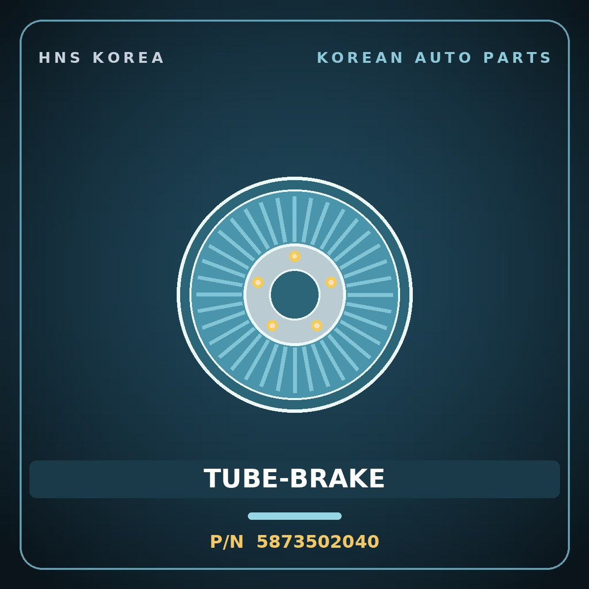 Genuine Mobis TUBE-BRAKE 5873502040 for Atos 2001 HNS Parts Korea