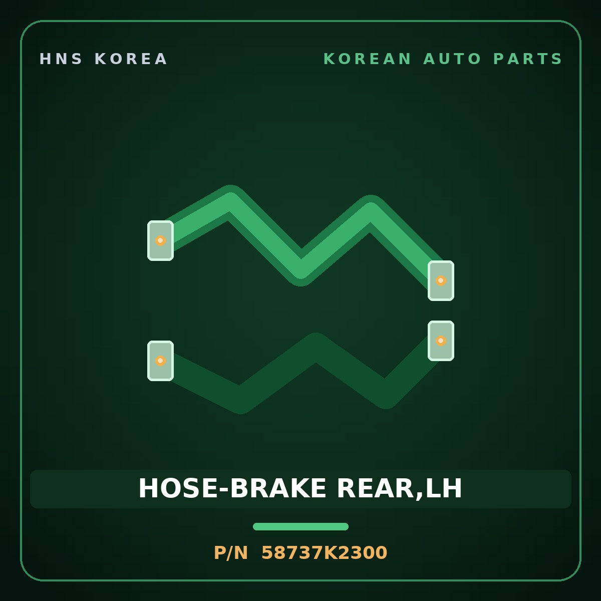 Genuine Mobis HOSE-BRAKE REAR,LH 58737K2300 for Venue 2019 HNS Parts Korea