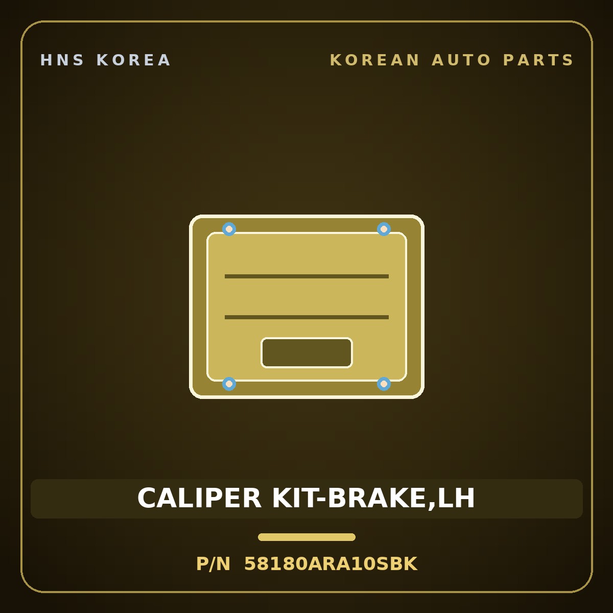 Genuine Mobis CALIPER KIT-BRAKE,LH 58180ARA10SBK for Genesis GV70 2021 HNS Parts Korea