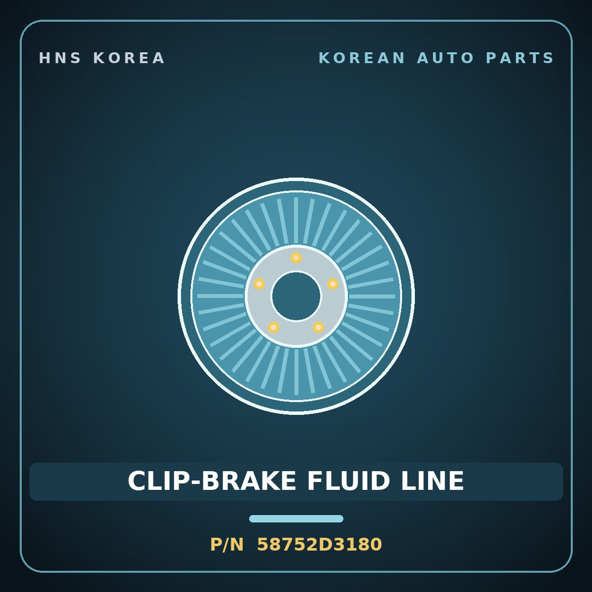 Genuine Mobis CLIP-BRAKE FLUID LINE 58752D3180 for Soul 2018 HNS Parts Korea