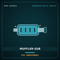 Genuine Mobis MUFFLER-SUB 2865258001 for County 2008 HNS Parts Korea