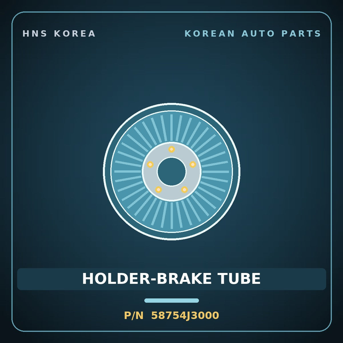 Genuine Mobis HOLDER-BRAKE TUBE 58754J3000 for Casper 2017 HNS Parts Korea