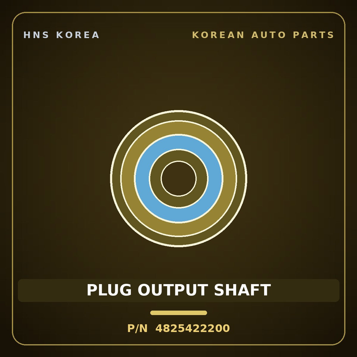 Genuine Mobis PLUG OUTPUT SHAFT 4825422200 for Pride 2006 HNS Parts Korea