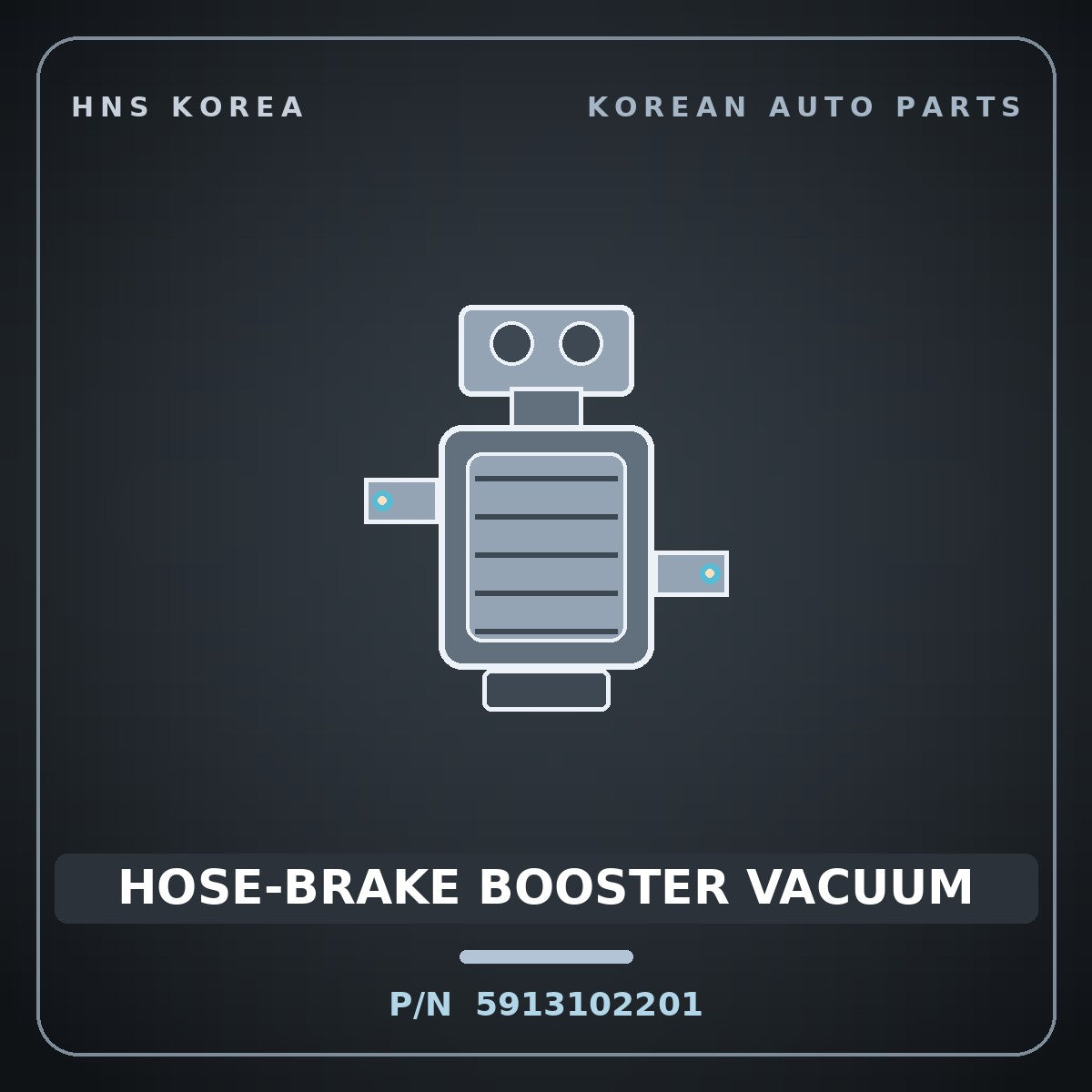 Genuine Mobis HOSE-BRAKE BOOSTER VACUUM 5913102201 for Atos 2001 HNS Parts Korea