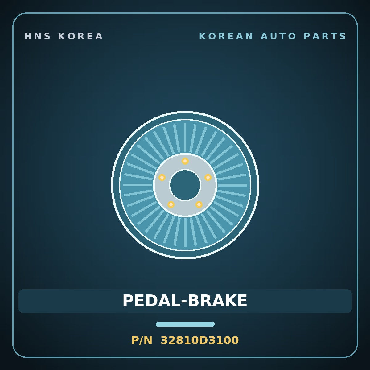 Genuine Mobis PEDAL-BRAKE 32810D3100 for Sportage 2015 HNS Parts Korea