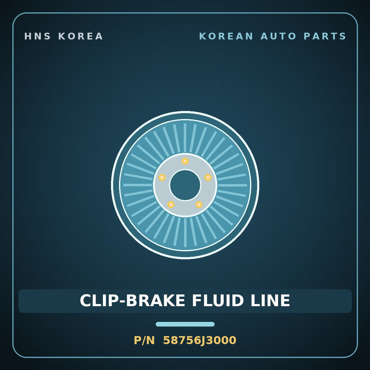 Genuine Mobis CLIP-BRAKE FLUID LINE 58756J3000 for Casper 2019 HNS Parts Korea