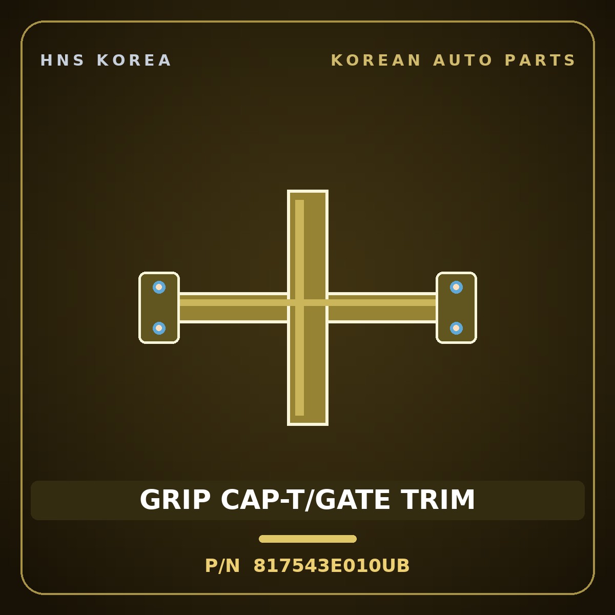 Genuine Mobis GRIP CAP-T/GATE TRIM 817543E010UB for Sportage 2006 HNS Parts Korea