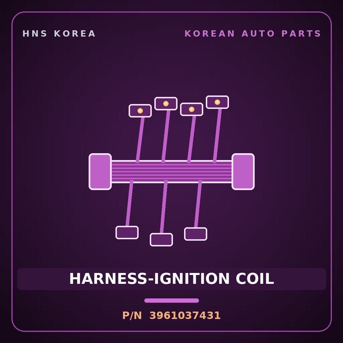 Genuine Mobis HARNESS-IGNITION COIL 3961037431 for Santa Fe 2000 HNS Parts Korea