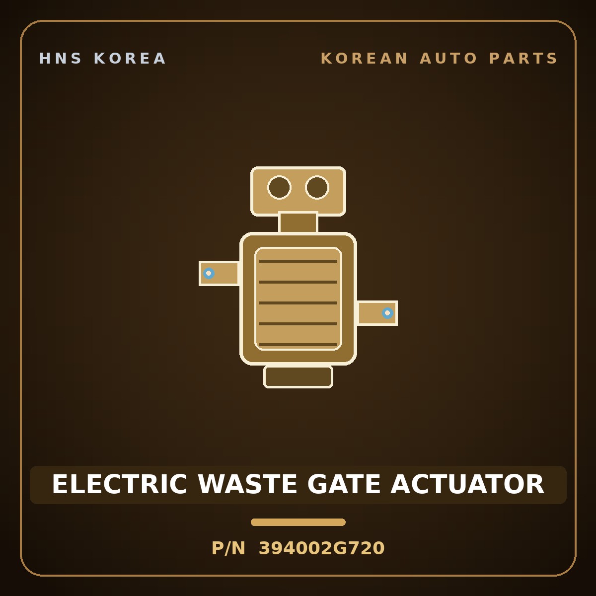 Genuine Mobis ELECTRIC WASTE GATE ACTUATOR 394002G720 for Sportage 2010 HNS Parts Korea