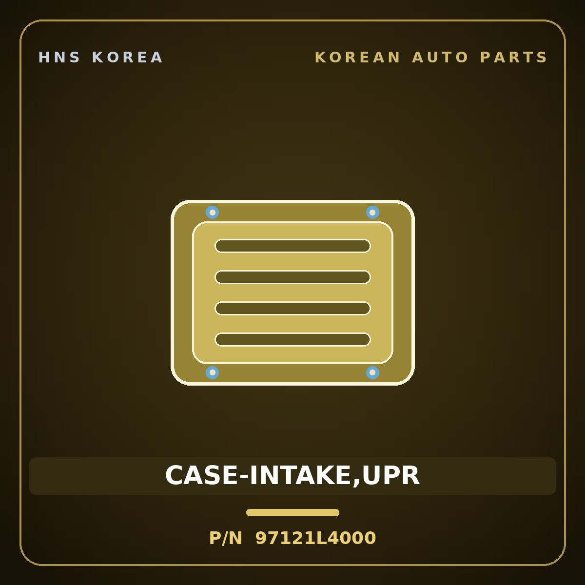Genuine Mobis CASE-INTAKE,UPR 97121L4000 for Sonata 2023 HNS Parts Korea