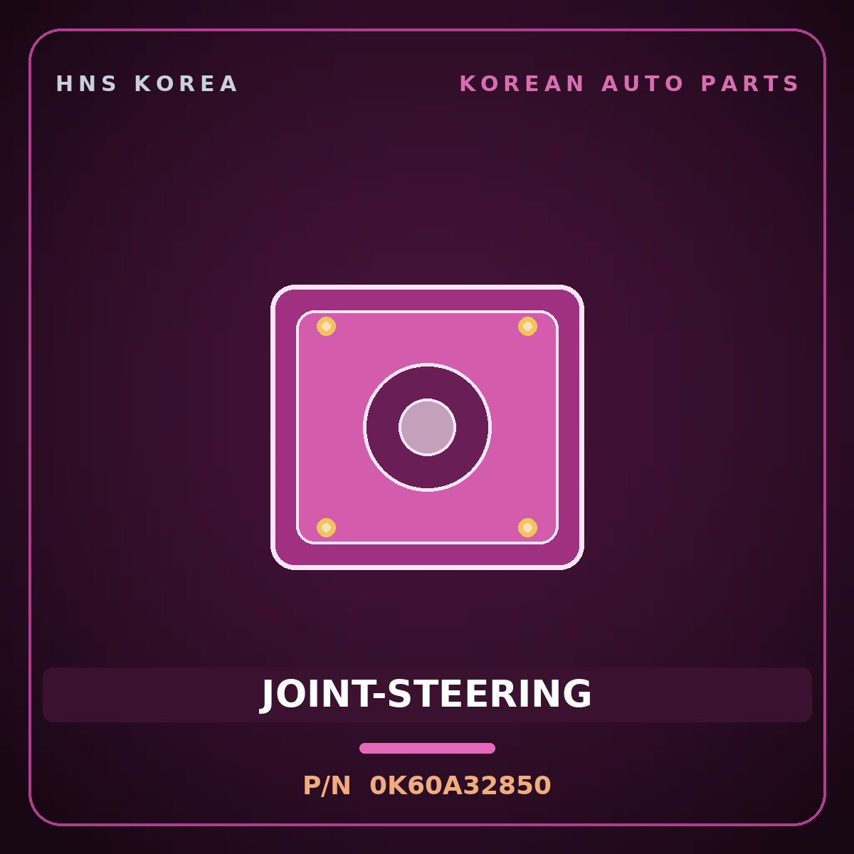 Genuine Mobis JOINT-STEERING 0K60A32850 for Bongo 1997 HNS Parts Korea