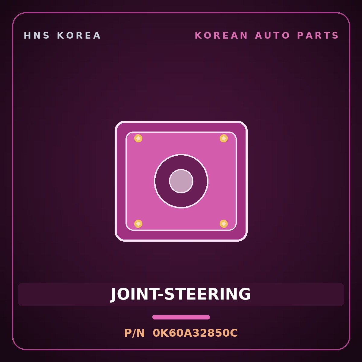 Genuine Mobis JOINT-STEERING 0K60A32850C for Bongo 1997 HNS Parts Korea