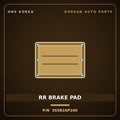 Genuine Mobis RR BRAKE PAD 3S582AP100 for Sonata 2010 HNS Parts Korea