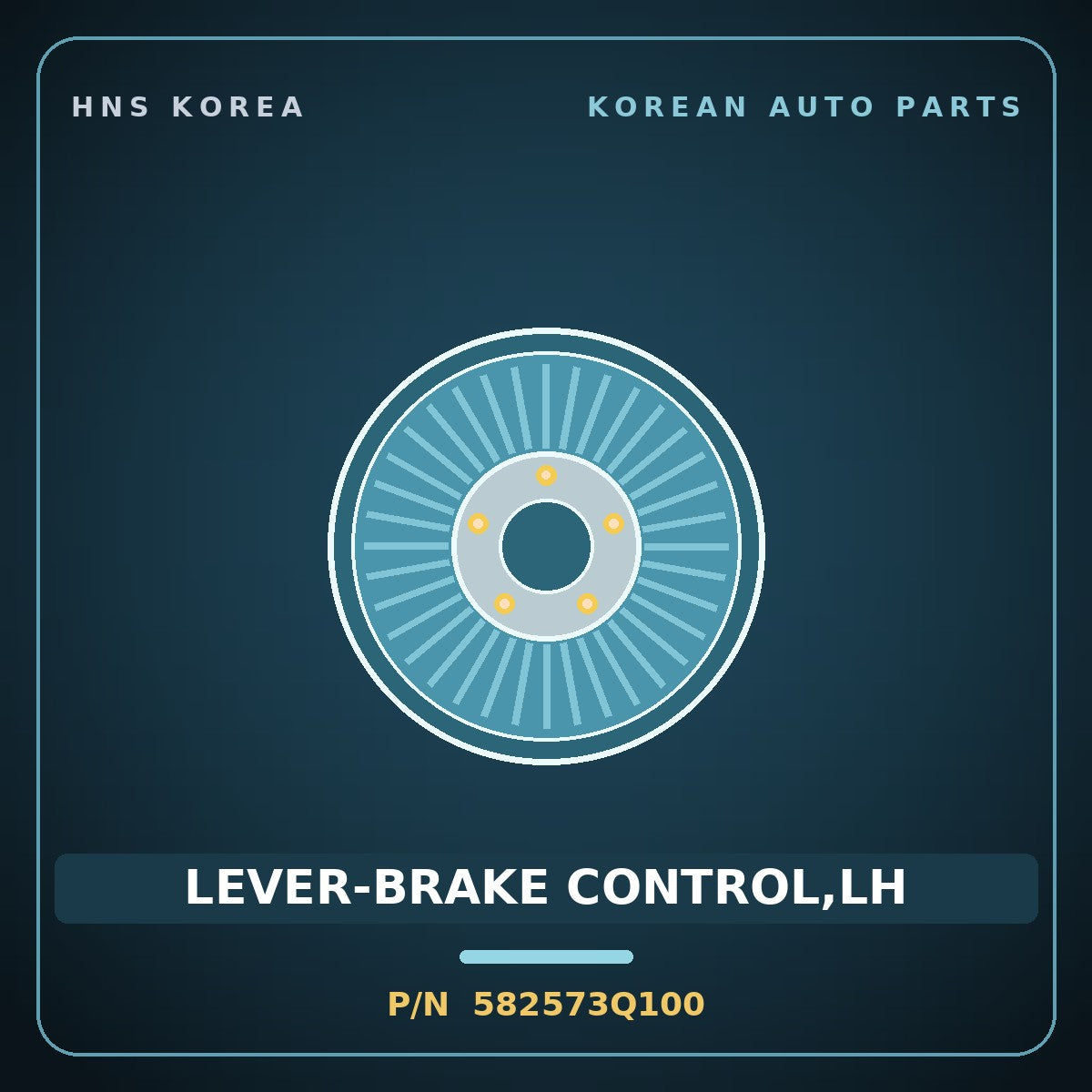 Genuine Mobis LEVER-BRAKE CONTROL,LH 582573Q100 for Grandeur 2011 HNS Parts Korea