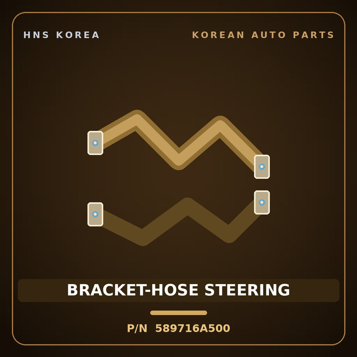 Genuine Mobis BRACKET-HOSE STEERING 589716A500 for 5-Ton Truck 1997 HNS Parts Korea