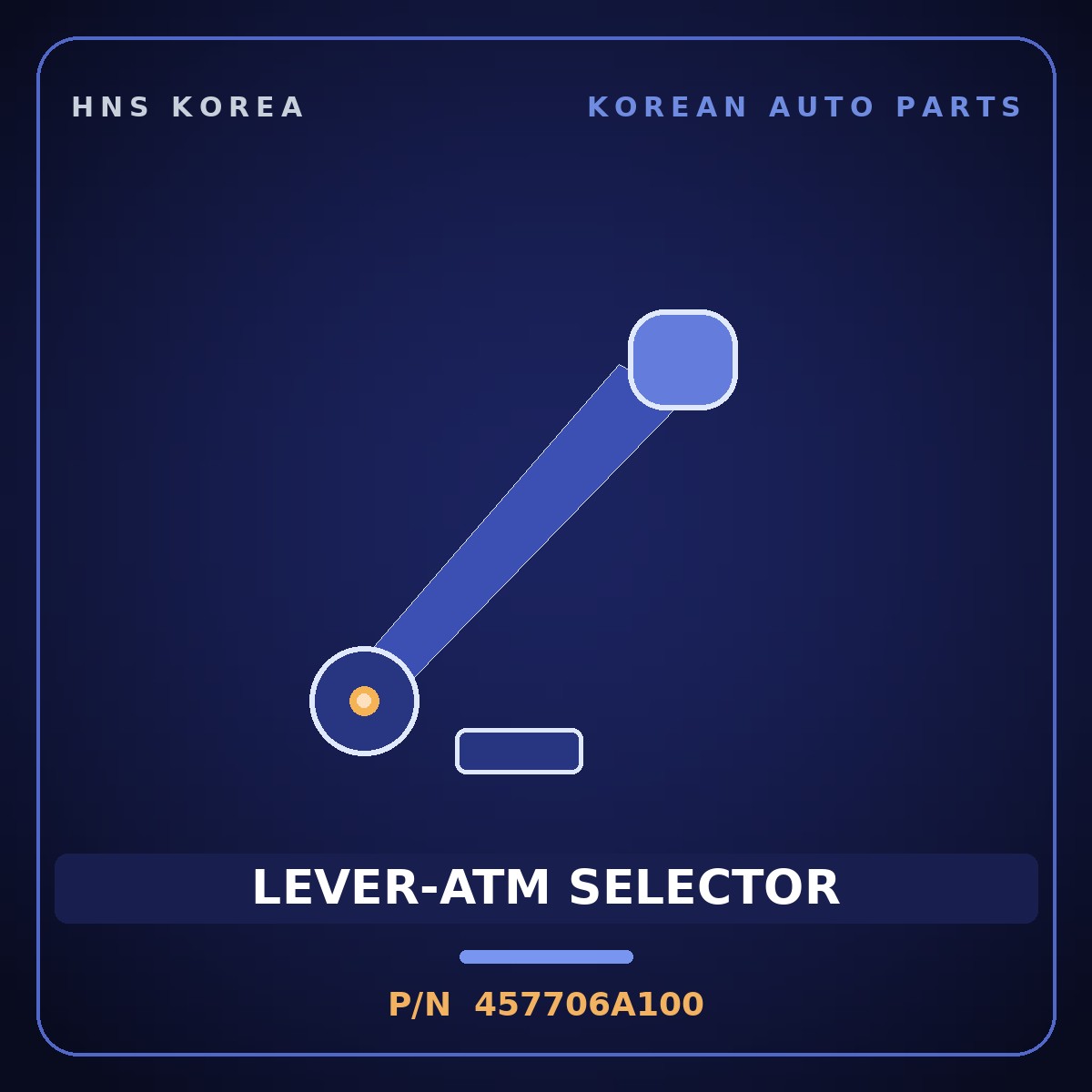 Genuine Mobis LEVER-ATM SELECTOR 457706A100 for 5-Ton Truck 1997 HNS Parts Korea