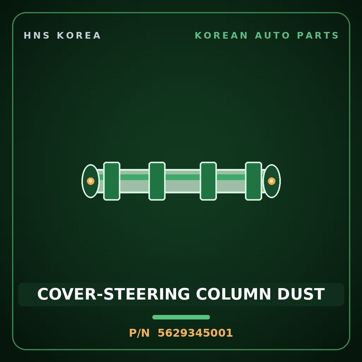 Genuine Mobis COVER-STEERING COLUMN DUST 5629345001 for Mighty 1998 HNS Parts Korea