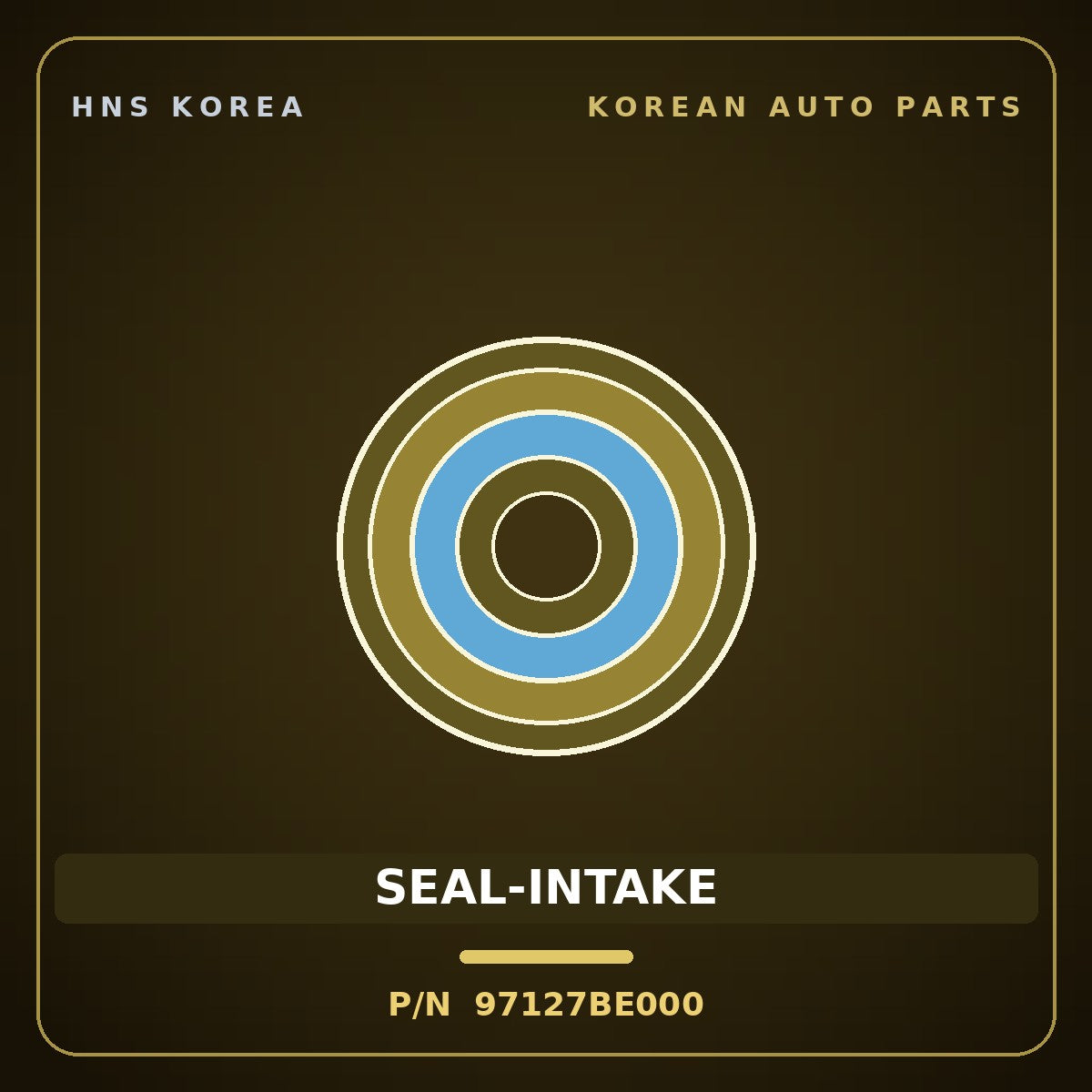 Genuine Mobis SEAL-INTAKE 97127BE000 for Kona 2023 HNS Parts Korea