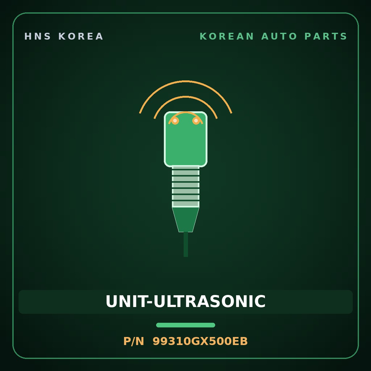 Genuine Mobis UNIT-ULTRASONIC 99310GX500EB for Avante 2023 HNS Parts Korea