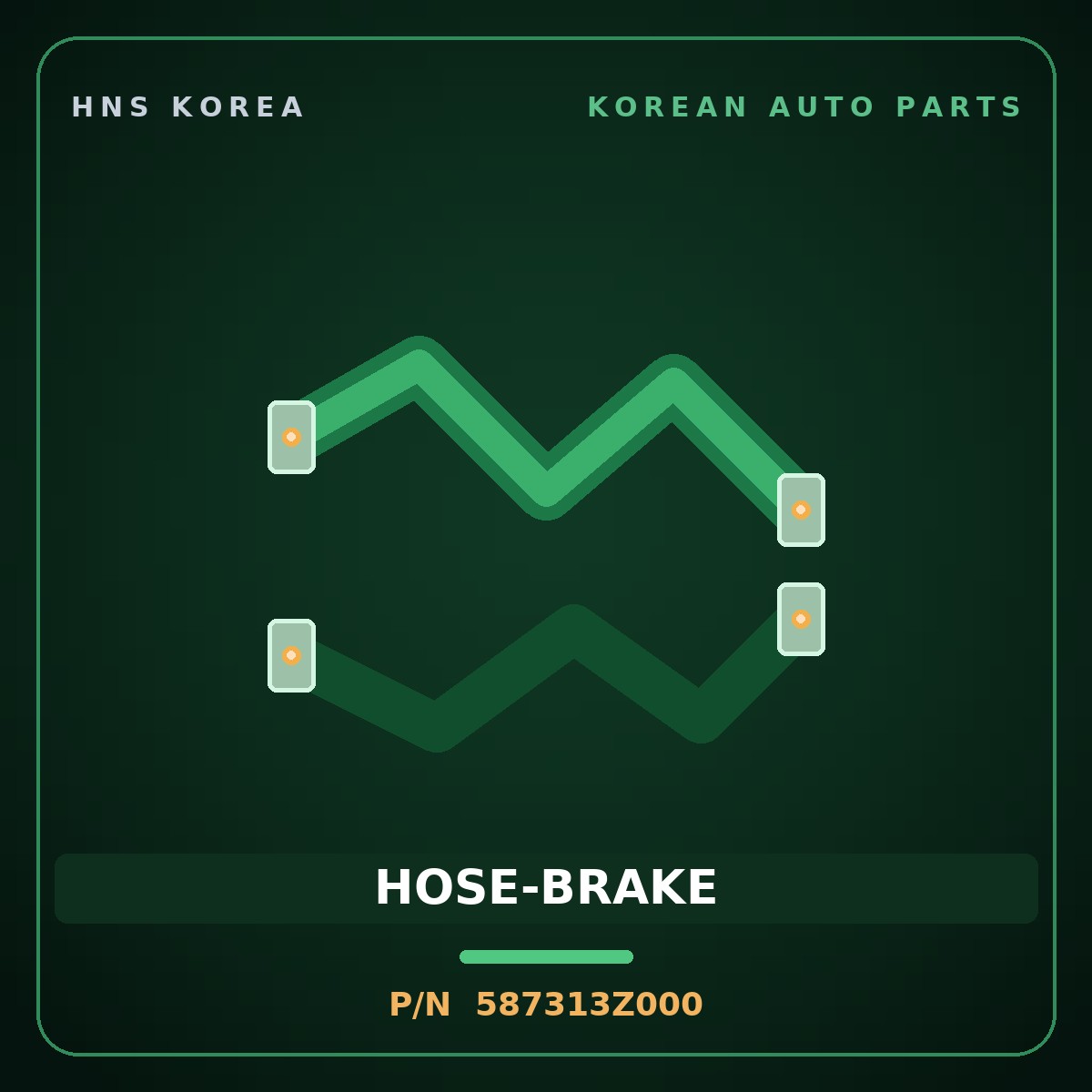 Genuine Mobis HOSE-BRAKE 587313Z000 for i40 2012 HNS Parts Korea